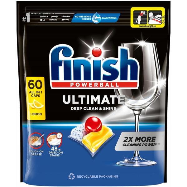 Finish Ultimate tabletki do zmywarek 60 sztuk Lemon