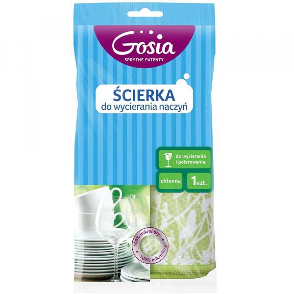 Gosia ścierka kuchenna do wycierania na sucho 40x60cm
Przedstawiamy Tobie ścierkę kuchenną marki Gosia. To rewelacyjny produkt o nieprawdopodobnej chłonności. Doskonale sprawdzi się podczas wycierania i polerowania naczyń, szkła i sztućców. Ścierka stano