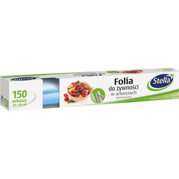 Stella folia do żywności oddychająca 150 arkuszy 30x30cm
