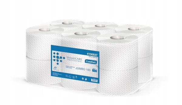 Velvet papier dwuwarstwowy JUMBO 100m 12 sztuk

