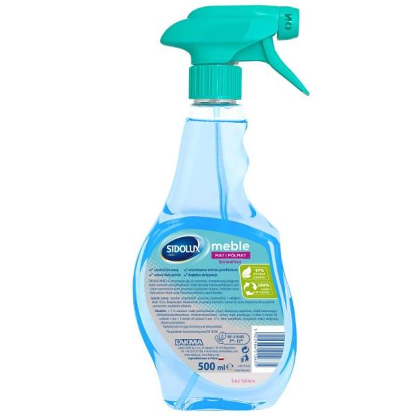 Sidolux płyn do mebli matowych i półmatowych 500ml bawełna
