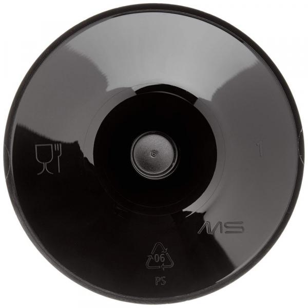 Papstar podstawka do kieliszków z nóżką 6,55cm 50szt. czarna 12181