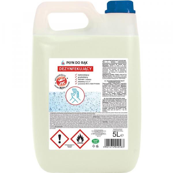 Gold Drop płyn do rąk 5L dezynfekujący
