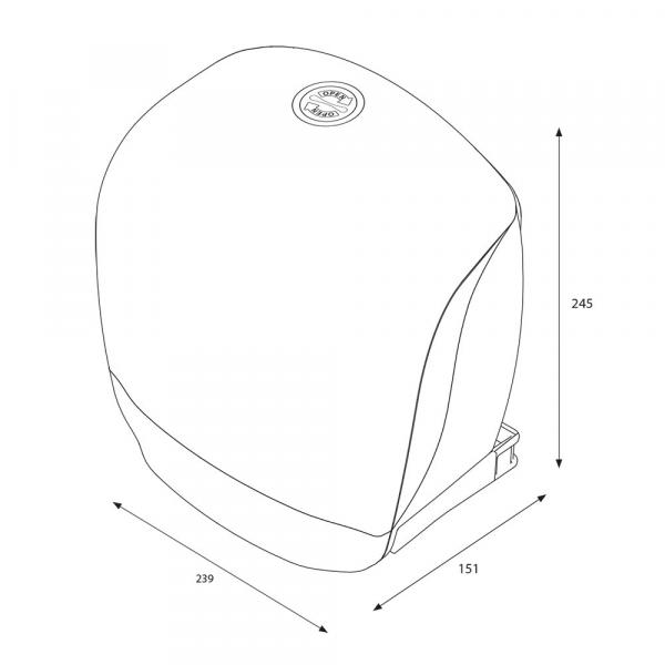 Katrin podajnik papieru toaletowego plastik biały 82117