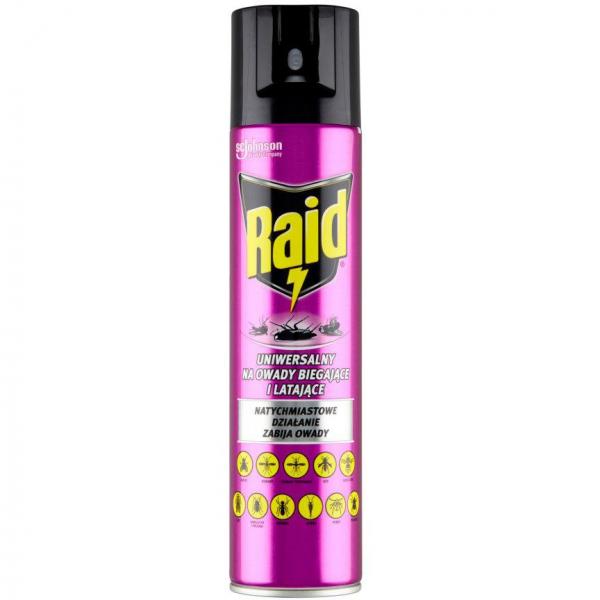 Raid spray na owady latające i biegające 400ml
