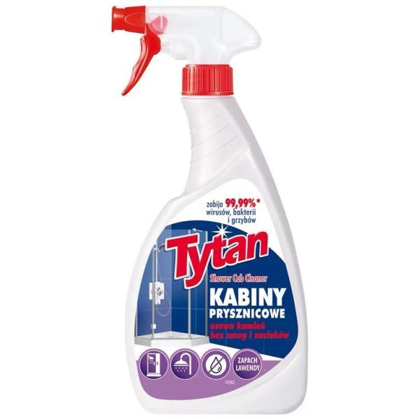 Tytan spray do kabin prysznicowych 500g Lawenda