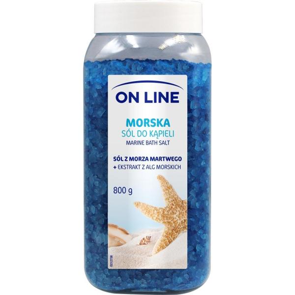 On Line morska sól do kąpieli 800g