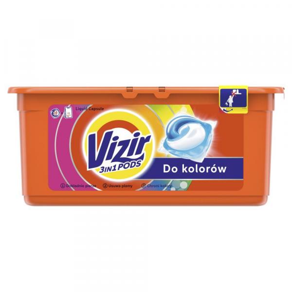 Vizir kapsułki do prania kolorowych tkanin 28 sztuk