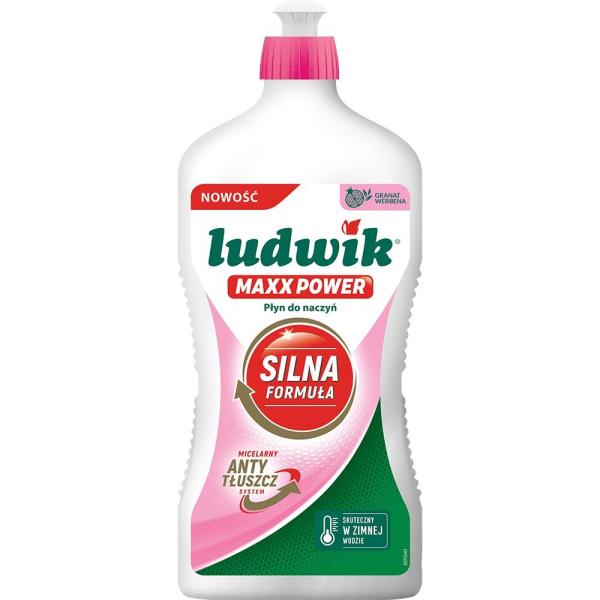 Ludwik Maxx Power płyn do naczyń 725g Granat Werbena