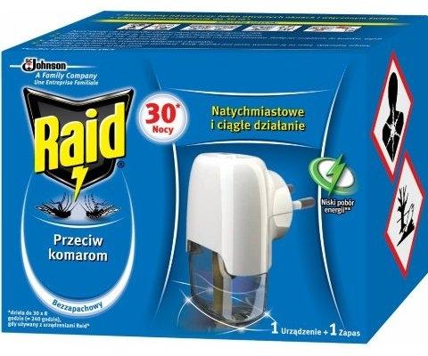 Raid electric na komary urządzenie elektryczne + płyn 30 nocy