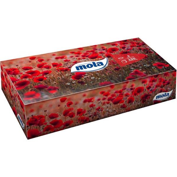 Mola chusteczki higieniczne w kartoniku dwuwarstwowe 120 sztuk