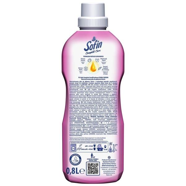 Sofin skoncentrowany płyn do płukania Complete Care Floral Passion 800ml 