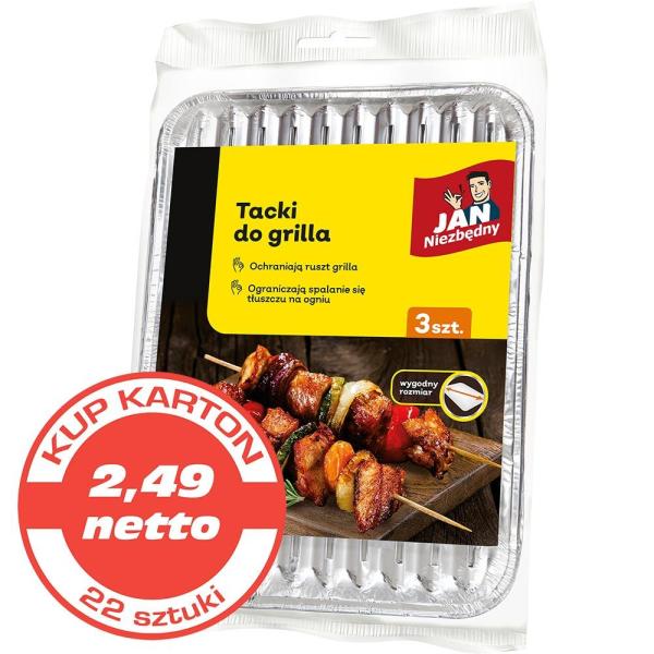 Jan Niezbędny tacki do grilla 3 sztuki