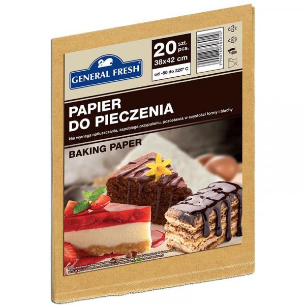 General Fresh papier do pieczenia (38x42cm) 20 sztuk