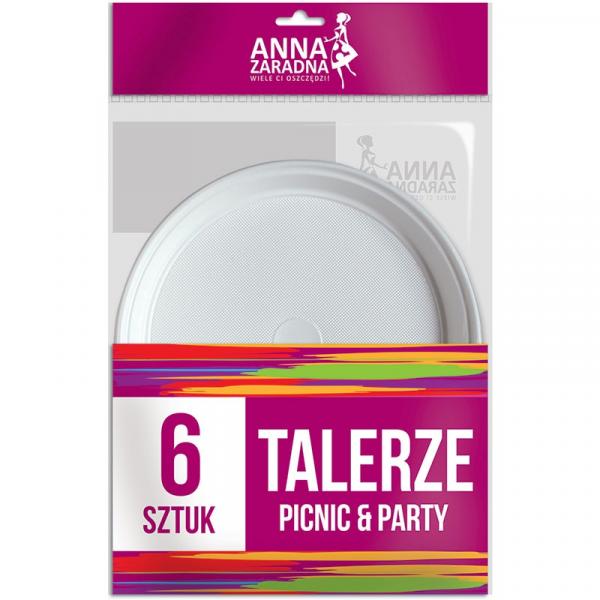 Anna Zaradna talerze 6szt