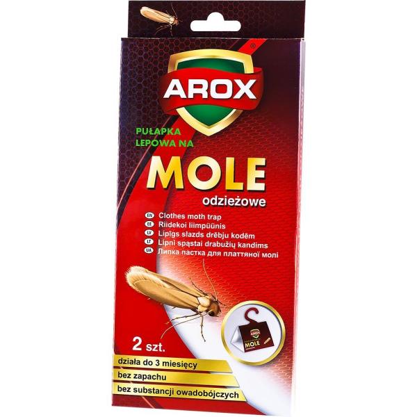 Arox lep na mole odzieżowe 2 sztuki