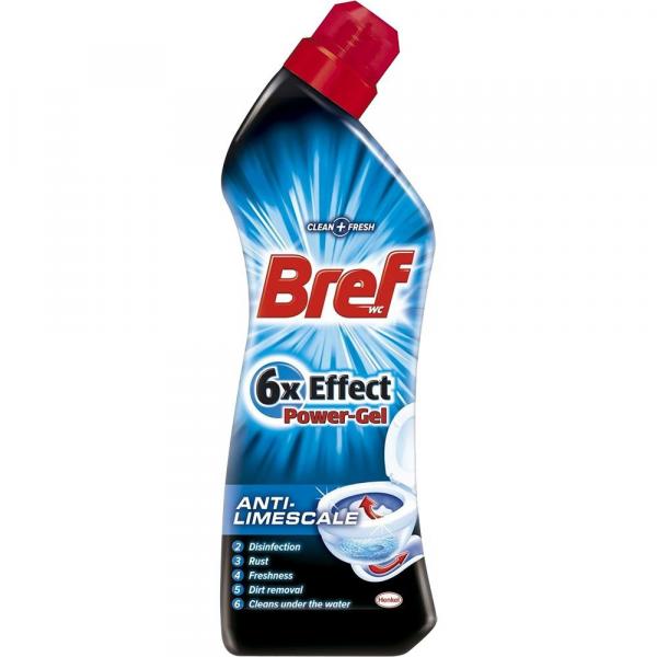 Bref Power-Gel WC 6x Effect Anti Limescale 750ml