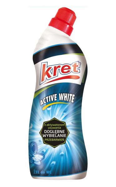 Kret żel do wc 750ml active white